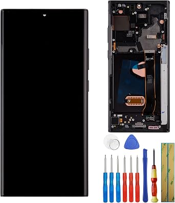 TFT Digital Display Compatible with Samsung Galaxy Note 20 Ultra 5G SM-N986B, SM-N986B/DS 6.9" LCD Display Touch Screen Assembly Fingerprint not Supportedwith Frame
