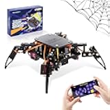 STEM Toys Programmable Bionic Spider Robot Kit, Science Kit for Kids Age 8-12, Teens DIY Robotics Building Toy, Walking Crawling, App Remote Control, Boys Gift Girls Adults Birthday
