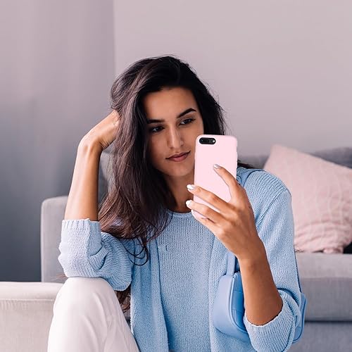 Miniatura 7 de Cordking Funda diseñada para iPhone 8 Plus, diseñada para iPhone 7 Plus, funda ultradelgada de silicona a prueba de golpes con forro de microfibra