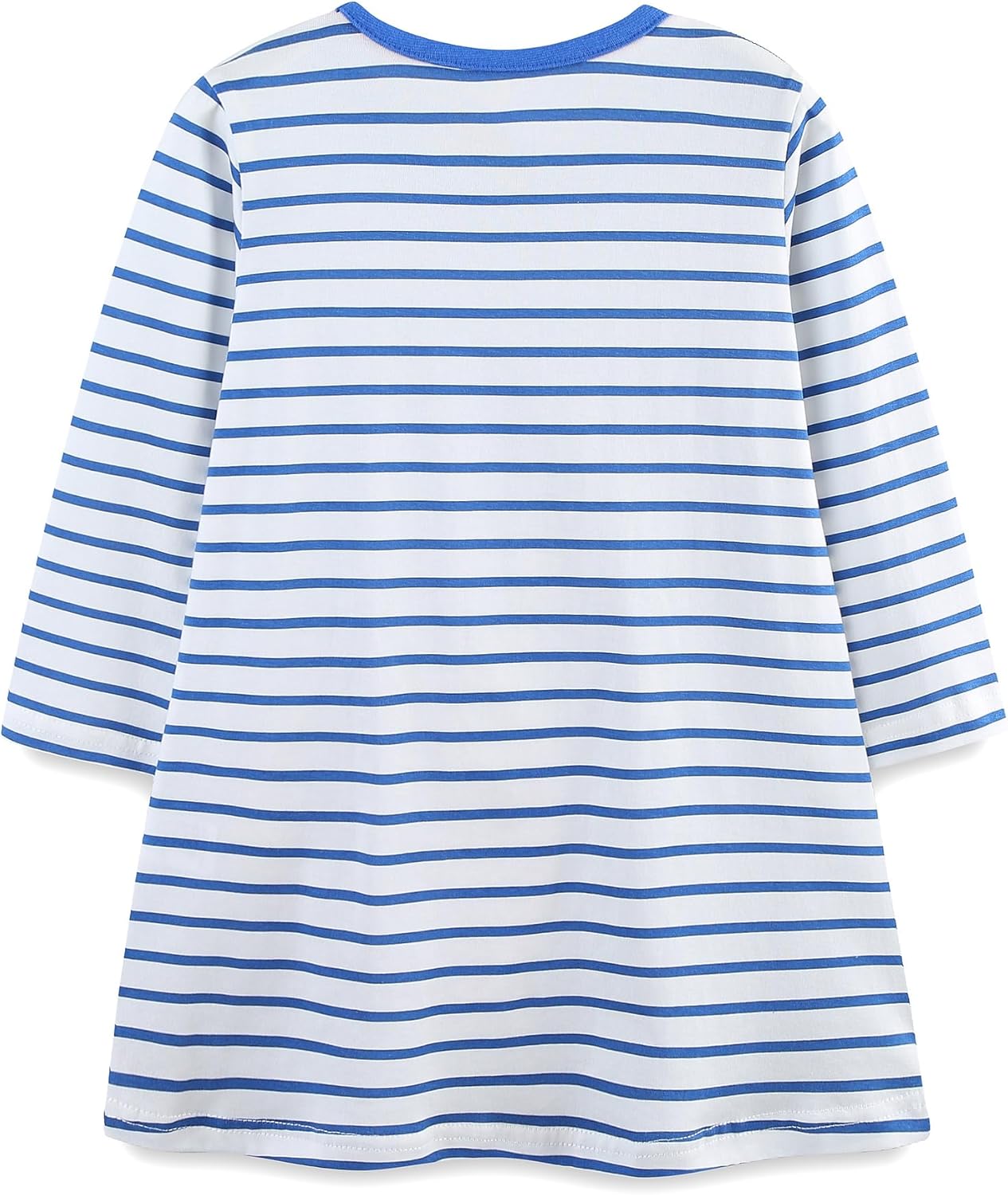 Hongshilian Little Girls Cotton Casual Dress Cartoon Appliques Fall Clothes Basic Jersey Long Sleeved Party Dresses - Image 4