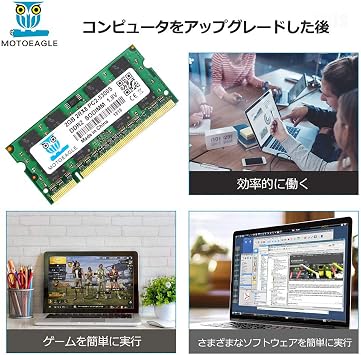 2x 2GB 200Pin 1.8V CL5 Non-ECC SO-DIMM Mac Compatible Laptop Memory PC2-5300 DDR2 667
