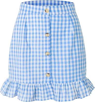 WZXHNYYZYQ Gonna Scozzese Scozzese A Vita Alta con Gonna Corta Scozzese da  Donna Estiva : Amazon.it: Abbigliamento