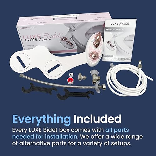 Miniatura 10 de Bidé mecánico no eléctrico Luxe Bidet Neo 320 serie Elite de agua fría y caliente boquilla doble autolimpiante accesorio con válvulas fuertes y