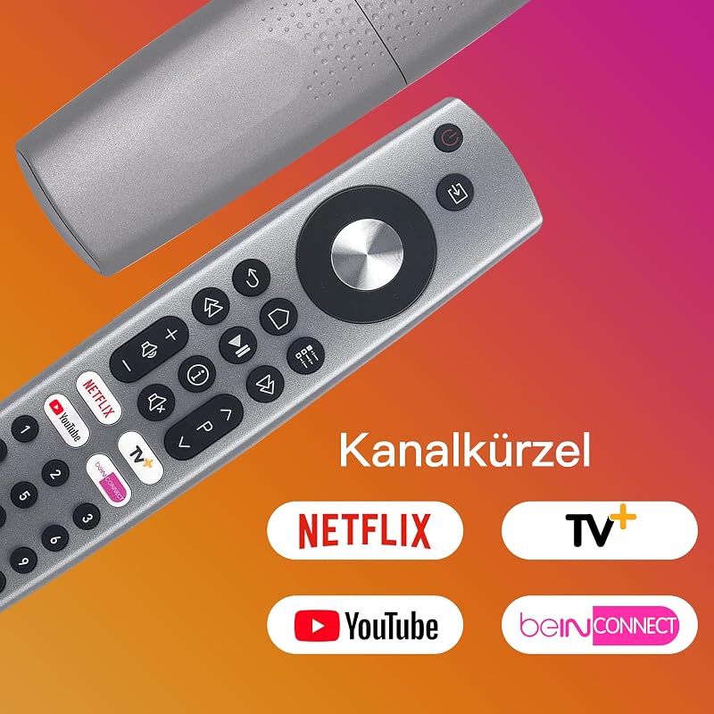 FOXRMT Grundig TV Távirányító - Univerzális Távirányító Grundig Televízióhoz - Azonnali Használat RC4353922 Modellekhez - 4 Gyorsgombbal