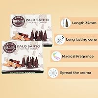 Vista 20 de TRUMIRI Copal Incense Cones - Total 20 Cone Incense - Dual Pack of 10 Insence Cones - Incense Cones Scented - Cone Incense Scents - Insense Cones