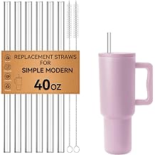 Straws for Simple Modern 40 oz 50 oz Tumbler, 12.2" Extra Long Straw