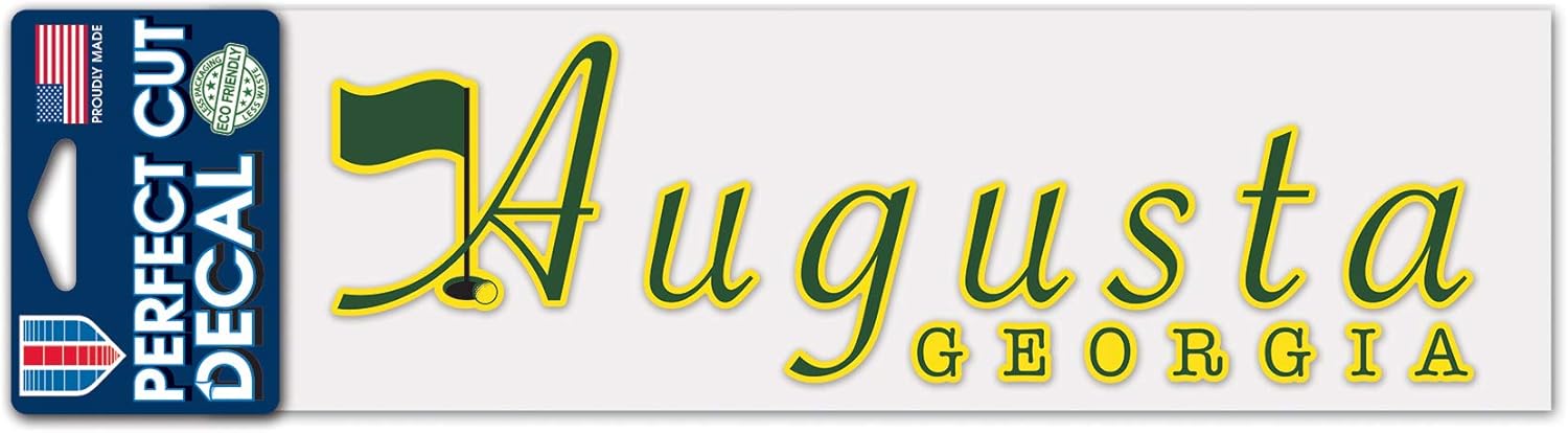 WinCraft Destination Georgia Augusta GA Golf Course City/Georgia Augusta GA Golf Course Perfect Cut Decals 3" x 10"City/Georgia Augusta GA Golf Course Perfect Cut Decals 3" x 10", Multi, NA