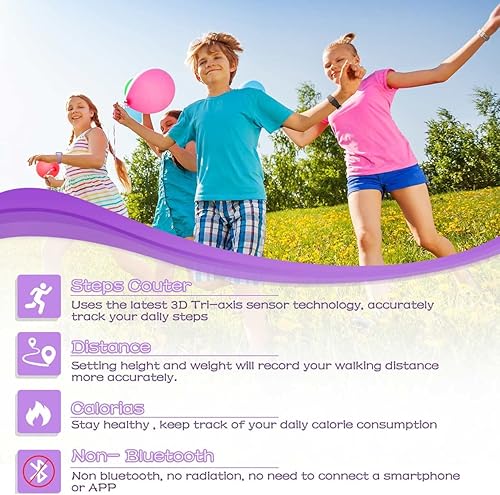 Miniatura 2 de Reloj LED multifunción para niños, reloj digital, reloj podómetro sin Bluetooth, cronómetro, reloj despertador, calorías para mujeres, niños, niñas