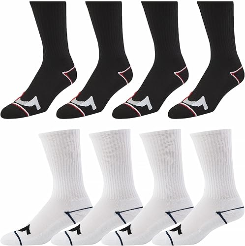 True Religion Calcetines para hombre, 8 pares de calcetines deportivos para hombre, calcetines deportivos de primera calidad, talla de zapato 8-12