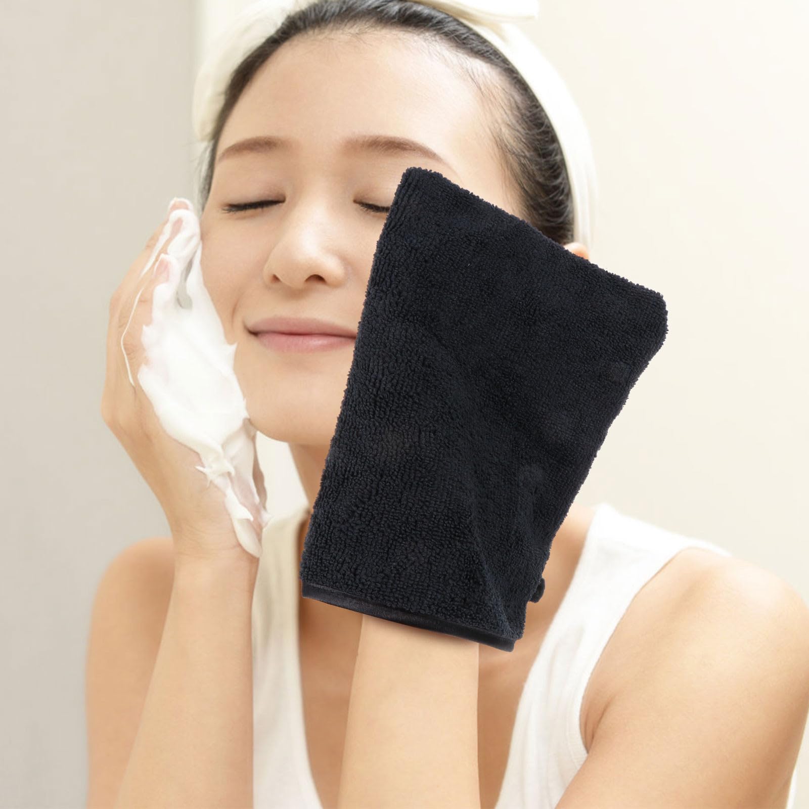 BESPORTBLE 64 Pièces Démaquillants Visage en Fibres Fines pour Nettoyage