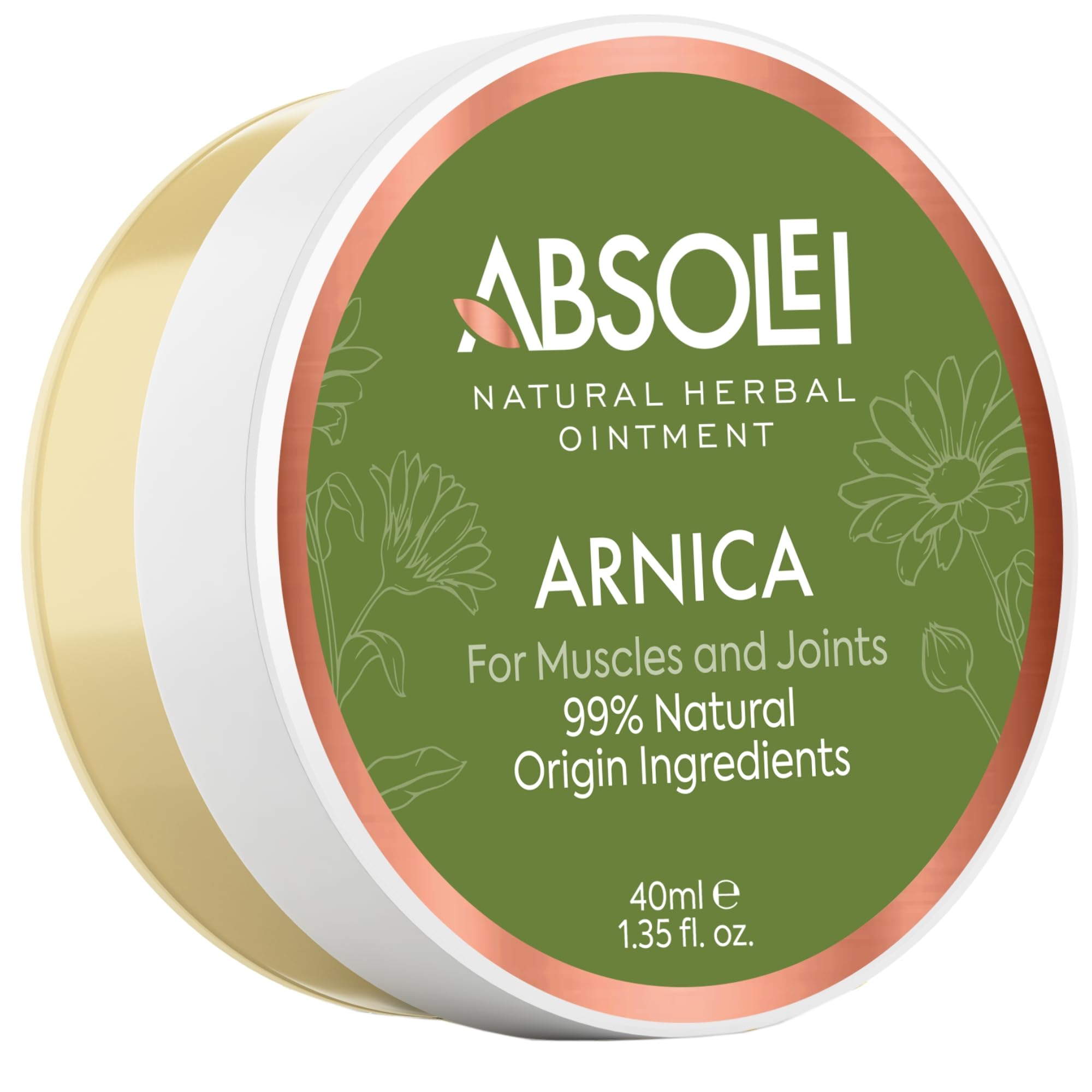 Arnica Ointment, Natural Ointment for Muscles, Bruising and Swelling, 40 ml
