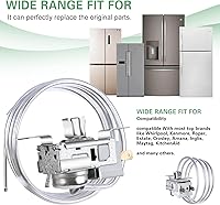 Vista 3 de Control de termostato WP2198202, termostato de refrigerador ultra duradero wp2198202, ajuste exacto para refrigeradores Whirlpool y Kenmore