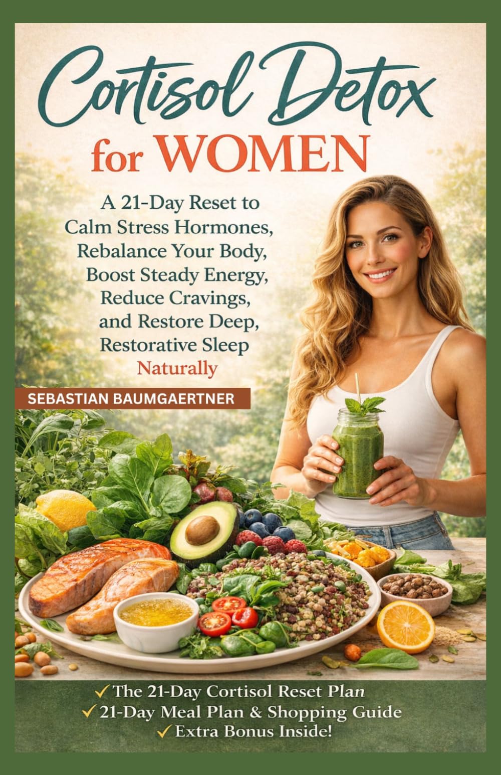Cortisol Detox for Women: A 21-Day Reset to Calm Stress Hormones, Rebalance Your Body, Boost Steady Energy, Reduce Cravings, and Restore Deep, Restorative Sleep Naturally