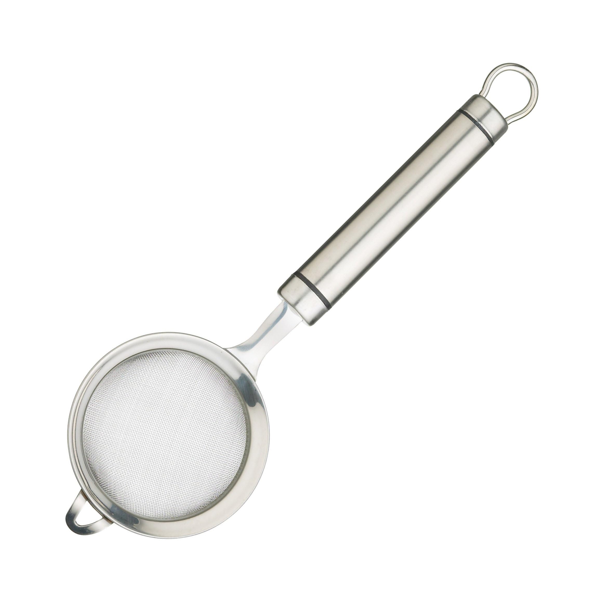 Wuukepsg Silver Professional Fine Mesh Sieve, Stainless Steel 18 Cm Icing/Flour Sifter, /Mini Sieve/Tea Strainer (7 Cm)