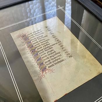 15世紀 フランス 時祷書 零葉 装飾写本 羊皮紙 Amazon.co.jp: 15世紀 フランス 羊皮紙 時祷書 零葉 写本 : おもちゃ