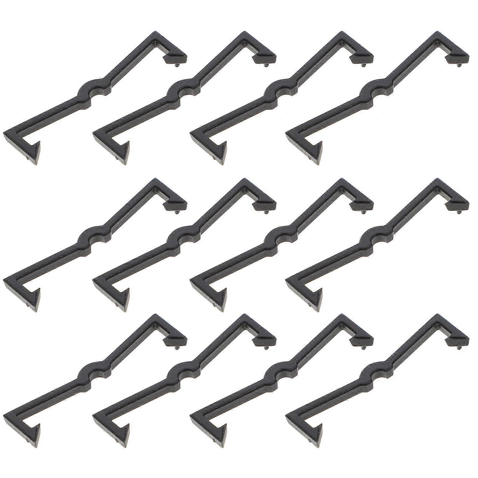 100pcs Black Pegboard Hook Plastic Peg Hook Fixer Pegboard Hook Organizer