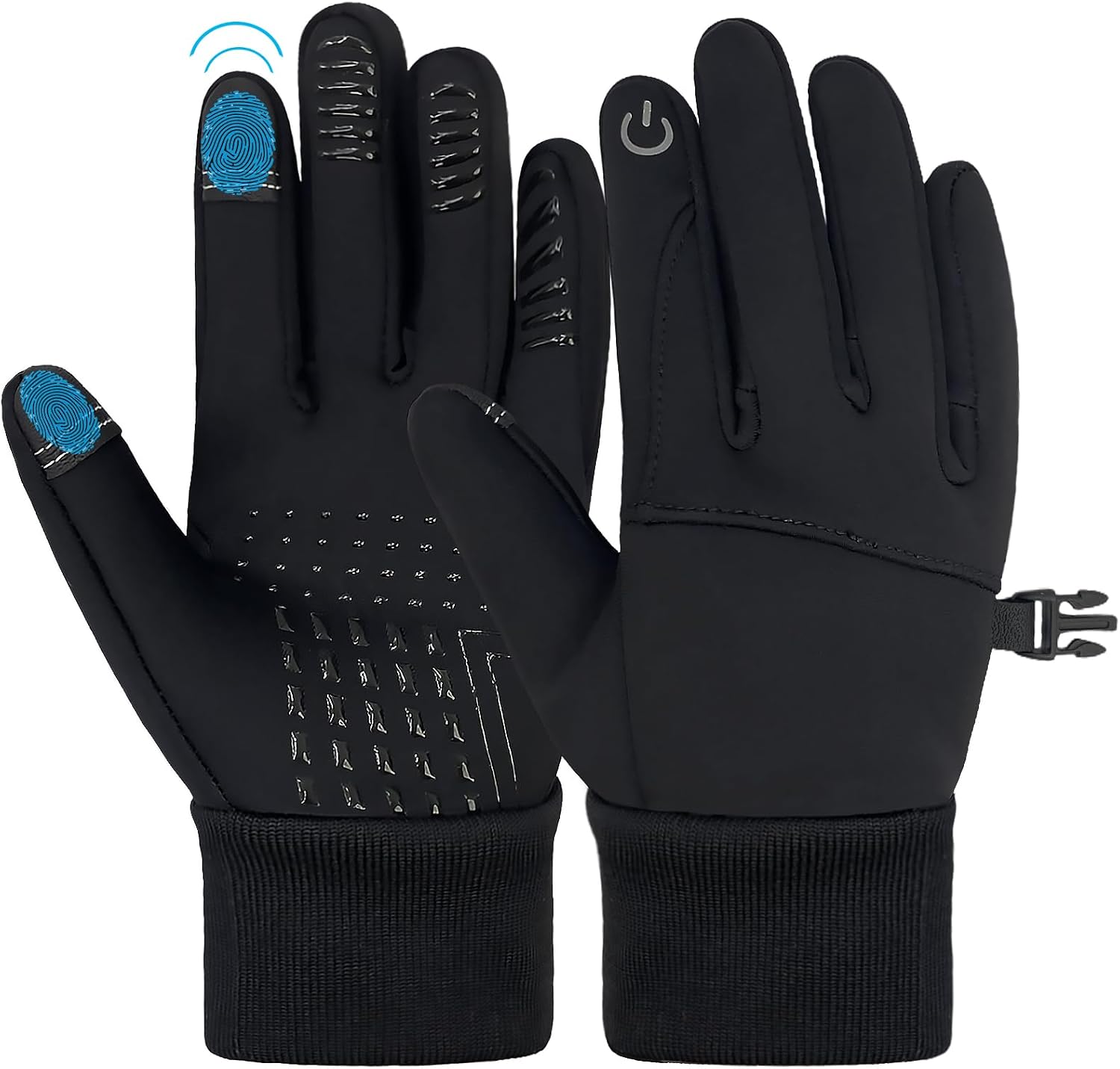 Winter Gloves Kids Warm Cycling Gloves Waterproof Thermal Fleece Touchscreen Running Gloves Sports Boys Girls for Cycling 4-8 Years