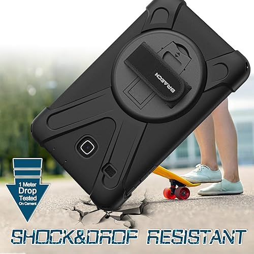 Miniatura 3 de Funda para Samsung Galaxy Tab E 80 T377 de 360 grados ajustable resistente a golpes resistente a los golpes resistente y duradera con soporte para