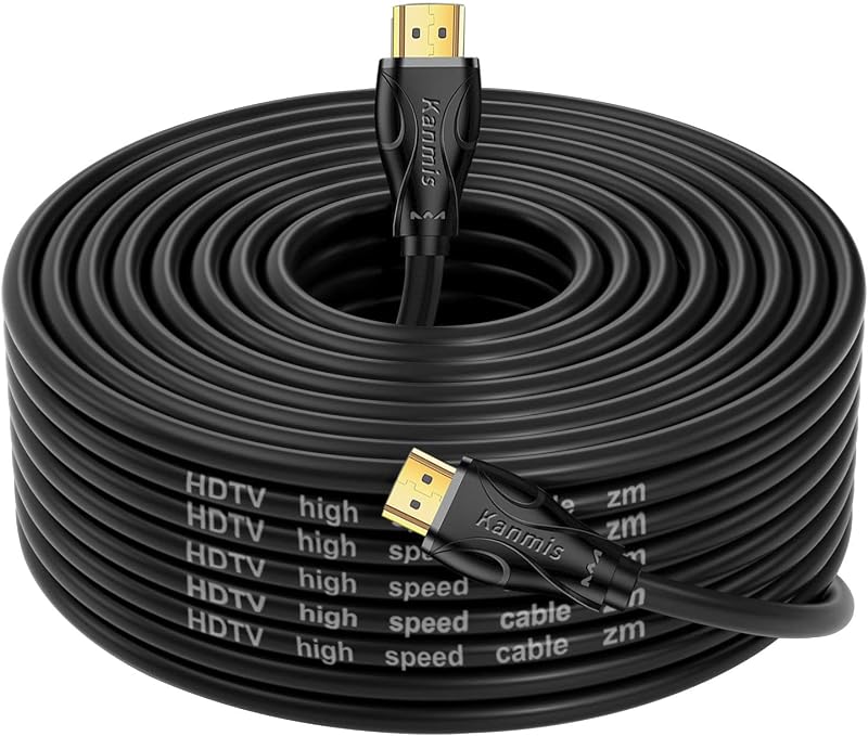 75FT Long HDMI Cables 4K60Hz, High Speed 4K HDMI Cord with Gold Plated Connectors, Compatible with PlayStation Arc PS3 PS4 PC HDTV