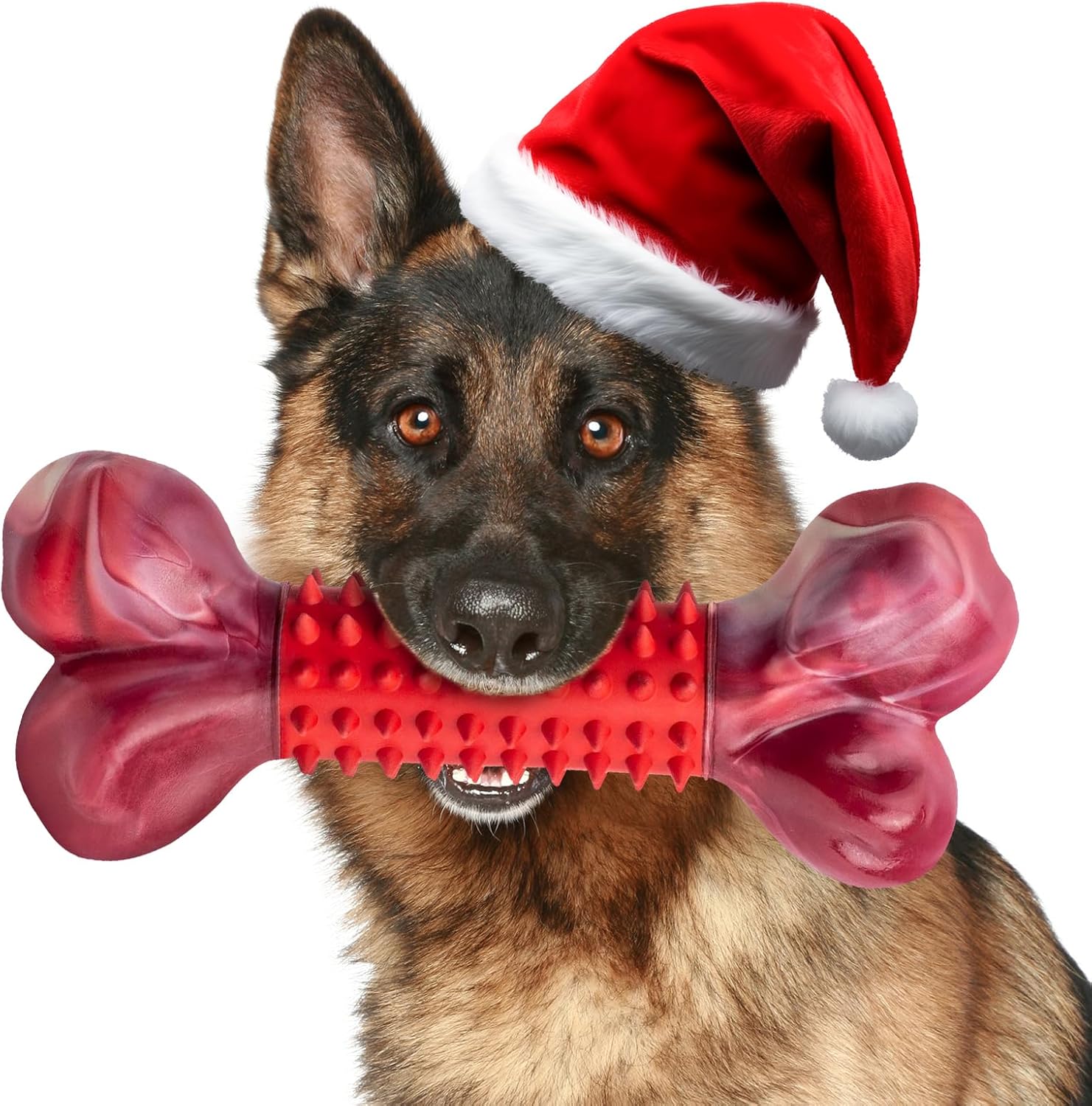 Apasiri Tough Dog Toys for Aggressive Chewers Large Breed, Dog Chew Toys for Aggressive Chewers, Nylon and Rubber, Large Dog Toys Outdoor Teething