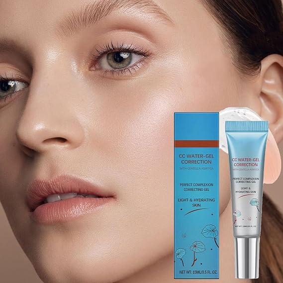 CC Red Correct with Asiatica, 15ml Colour Correcting Cream, Face Moisturizer Skin Repair Cream, Non-Greasy - Hydration Skin And SPF Protection