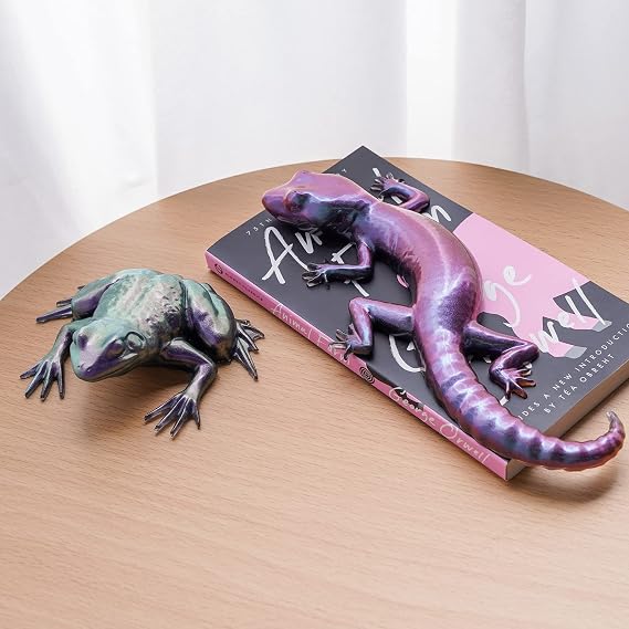 LET'S RESIN Resin Molds Silicone, 2 Pcs Animal Epoxy Resin molds with Realistic Frog and Lizard Shapes, 3D Lifelike Silicone Molds for Epoxy Resina, Wall Desktop, Cabinets Decor