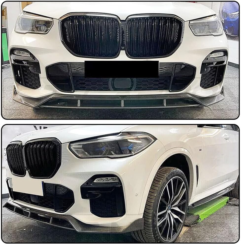 Real Carbon Fiber Front Lip for BMW X5 G05 xDrive40i xDrive50i M Sport 2019-2021 Front Bumper Lip Chin Spoiler Splitter Protector Air DamFactory Outlet 1PC