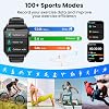 Smartwatch para Hombre y Mujer, pantalla curva HD de 1.91" (recibir/hacer llamadas), rastreador de actividad con monitor de frecuencia cardíaca y sueño, podómetro, más de 100 modos deportivos, compatible con Android 3