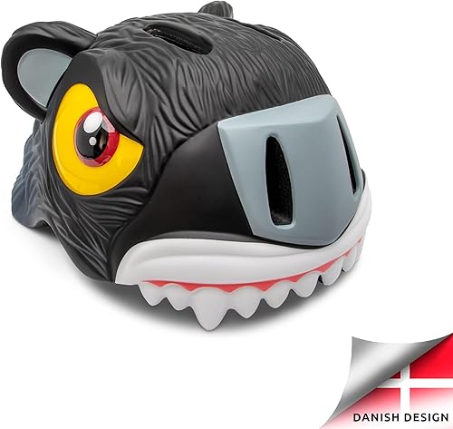 Miniatura 6 de Crazy Safety Cascos para niños pequeños de 2 a 4 a 7 años, ajustable (19.3-21.7 in), casco de bicicleta para niños con luz LCD, ligero, ventilación,