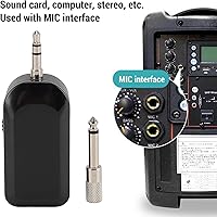 Vista 2 de 2.4G Cordless Guitar Microphone, Instrument Condenser Pick Up Receiver and Transmitter System for Classical and Acoustic Guitar for Musical