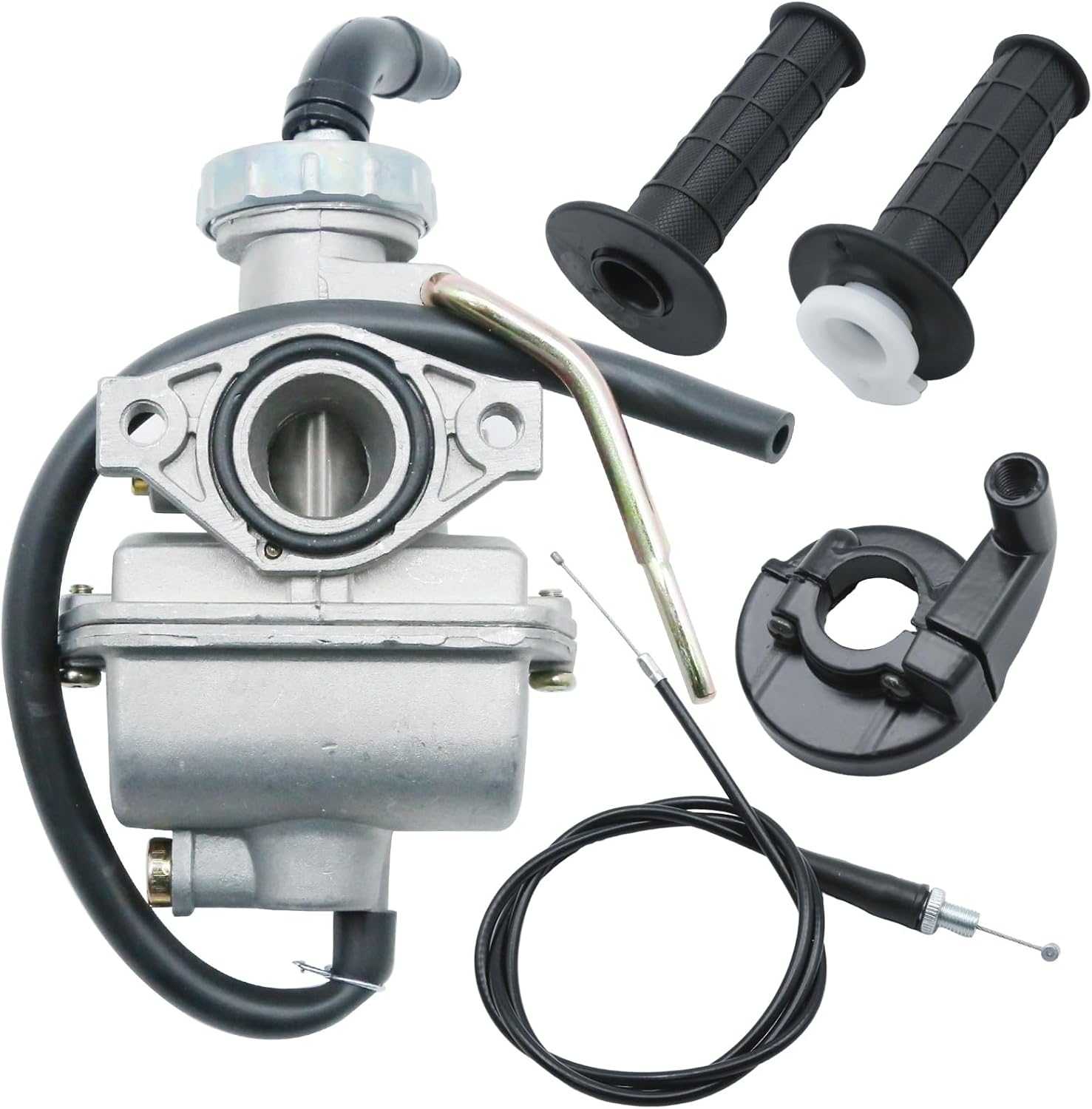 Saihisday Carburetor with Throttle Grip Cable, Carburetor Kit Replacement for Honda CRF80F 2004-2013 SL70 1971-1973 XL75 1977-1979 XL70 1974-1976 XR75 1973-1978 XR80 1979-1984 XR80R 1985-2004