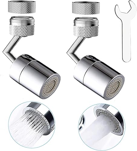 swivel sink faucet aerator, Dual Function Kitchen Faucet Aerator, Faucet Sprayer Attachment for Kitchen Sink Bathroom,1516-27UNS Male