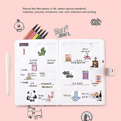 Miniatura 6 de Mini papel para impresora, papel de impresora largo, 2.244 x 0.984 in, autoadhesivo, papel térmico imprimible para impresora térmica de bolsillo (10)