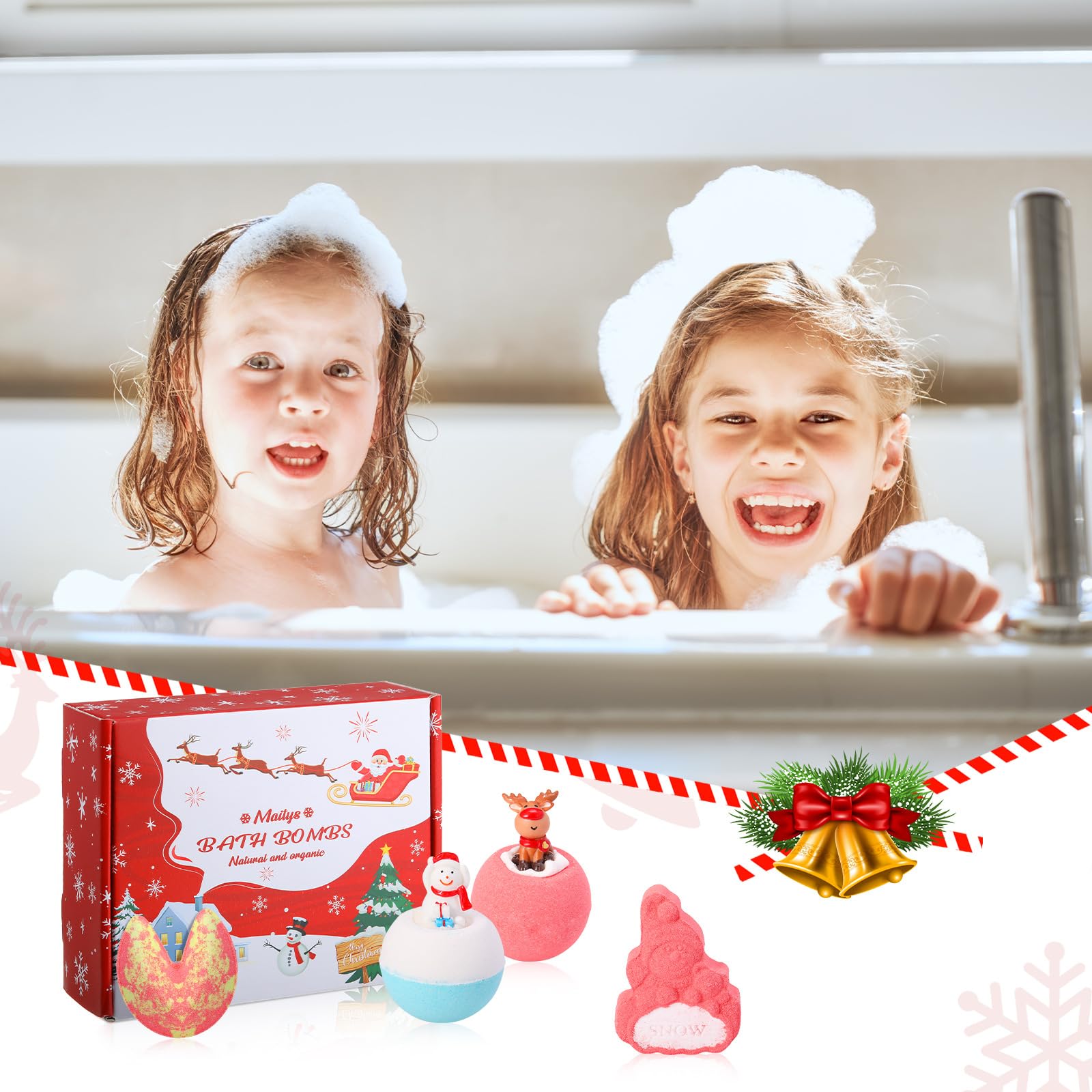 Amazon | 【クリスマス限定】Furuix バスボム 入浴剤 バスボール 6個