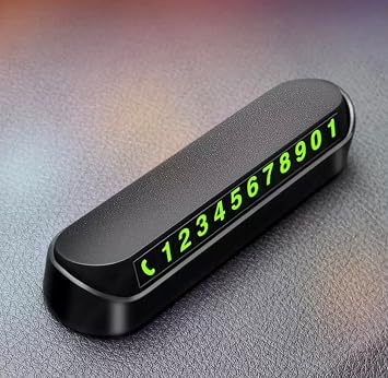 Luti Concept Auto Car Chest Top Numbering Phosphor Open Close System Vehicle Parking Phone Numbering Front Torpedo Top Phone Number Indicator