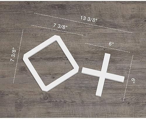 Miniatura 2 de Ekena Millwork Paneles de pared decorativos Cameron extra pequeños de 12 14 pulgadas de ancho x 7 38 pulgadas de alto x 38 pulgadas de alto, PVC de