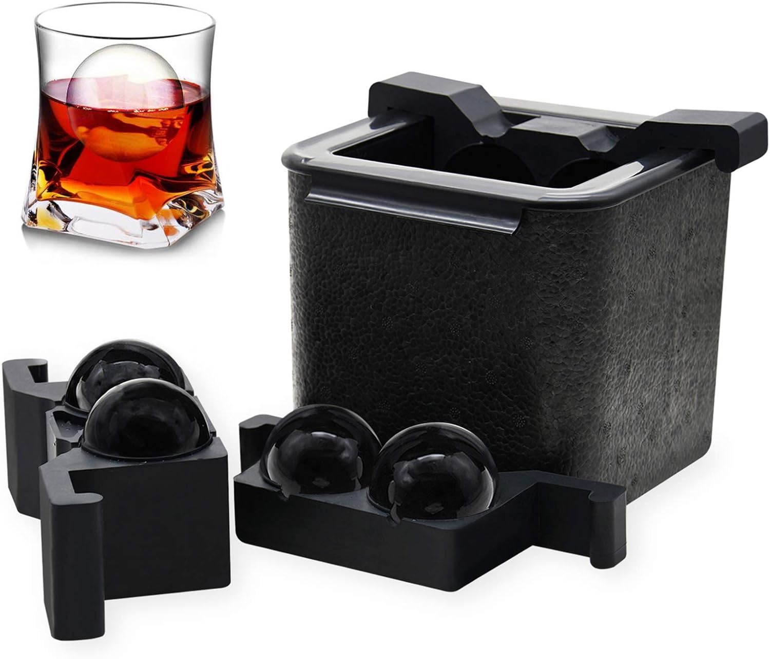 Bangp Clear Ice Ball Maker Mold,Crystal Clear Ice Sphere