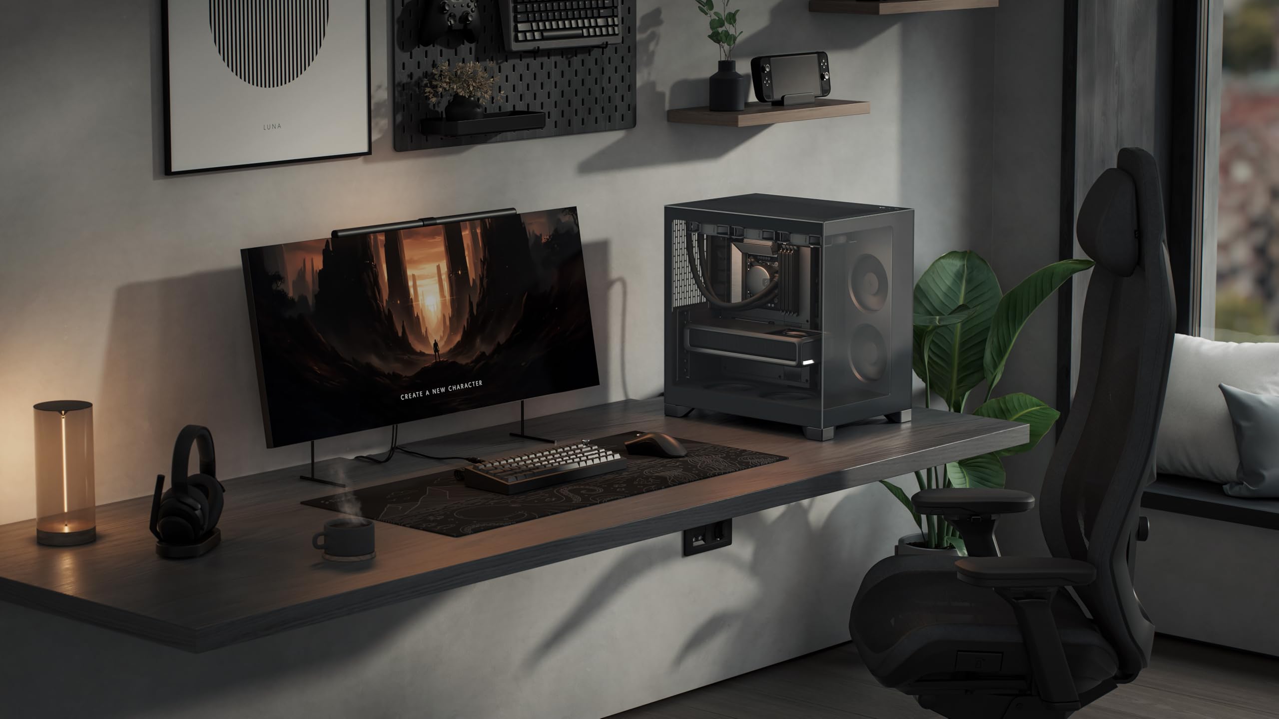 Fractal Design Pop 2 Vision Black case PC gaming con vetro panoramico – Design a doppia camera – 4 ventole reverse – ATX/E‑ATX/mATX/ITX