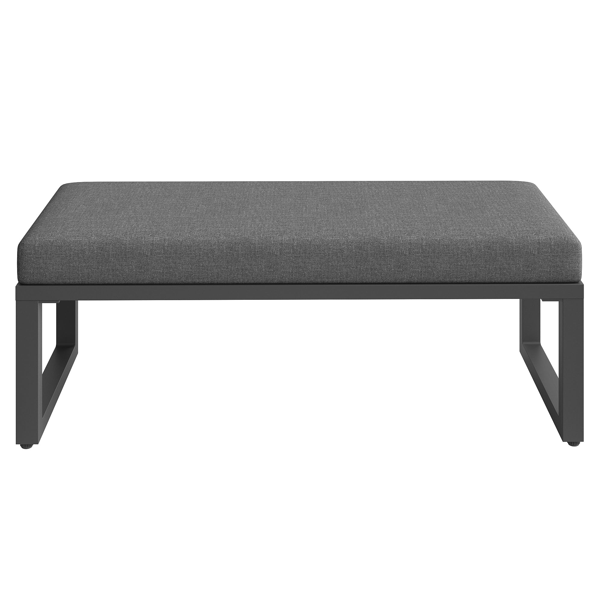 Idemon Gartenmöbel Set Outdoor Sofa 6-7 Sitzer, Gartenlounge-Set für Balkon Terrasse, Gartensofa mit großem Esstisch, Hochwertigen Sitzkissen & Rückenkissen, Wetterfestes Terrassen Sofa Set
