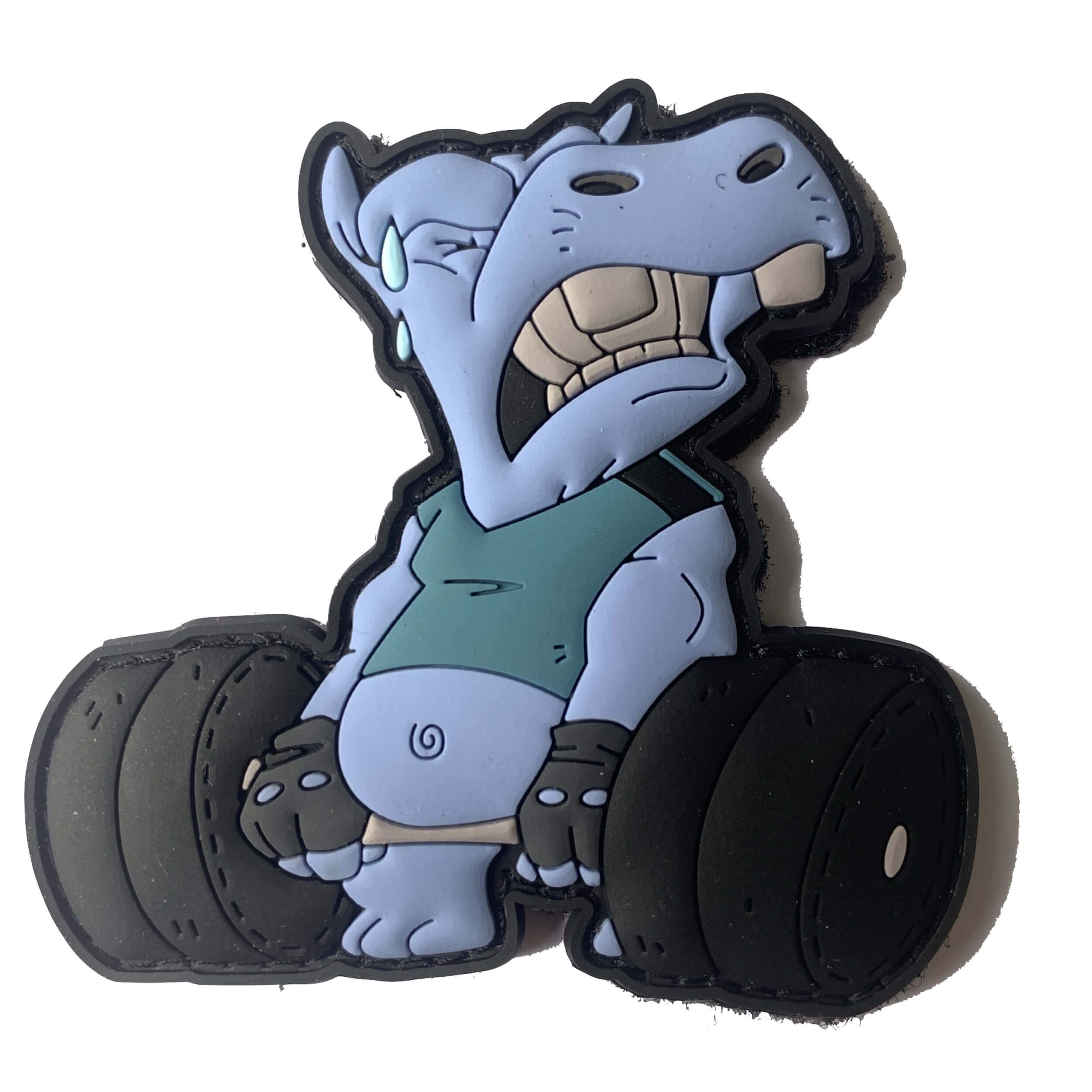 Cross Workout Fitness Hippo Squad Fit Deadlift Patch