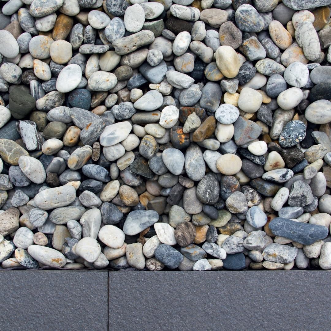 Ciottoli Grigio Ghedi (4/8 mm) per arredo di esterni, vasi e fiorere - Sacco da 25 kg