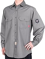 Vista 3 de BOCOMAL FR Shirts 6.25oz Camisas de soldadura ligeras Camiseta ignífuga para hombre ignífuga