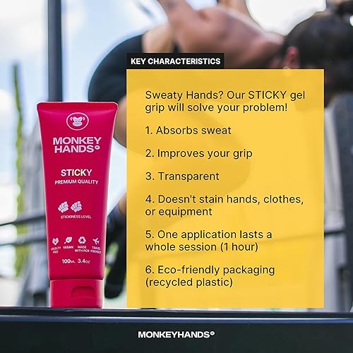 Miniatura 2 de MONKEY HANDS MonkeyHands Gel Grip Pole Dance, Calistenia, Anillos, Parkour, Gimnasia, Padel, Tenis y más  Alto Rendimiento  Respetuoso con la Piel