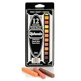 Derwent Alphacolor Soft Square Pastels, Earth Tones, 12 Pastels per Set (145011) – view 1