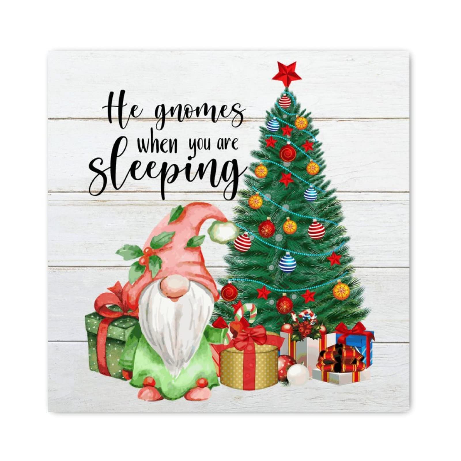 Panneau en bois de Noël pour rompre la monotonie d'une déco murale classique