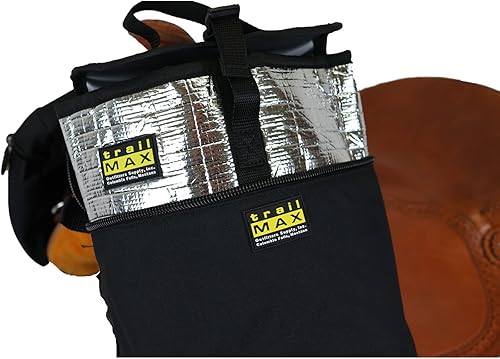 Miniatura 4 de TrailMax Bolsas de sillín de cuerno grandes bolsas de sillín de cuerno para caballos bolsas de sillín para montar en senderos para sillines