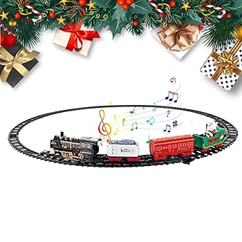 Amazon.co.jp: ツリーの周りのクリスマスツリートレインセット