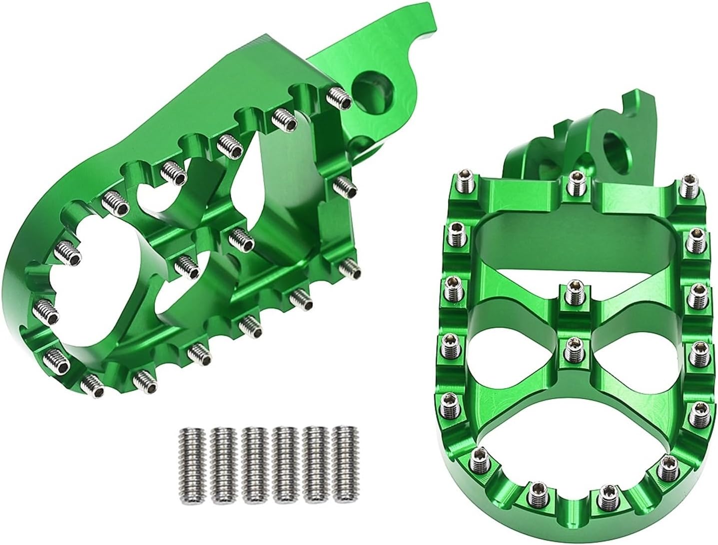 Motorcycle Aluminum Floor Boards Pedal KX 250 450 250F 450F 250X 450X KLX 450R KXF250 KXF450 bike Accessories(Red)