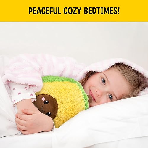 Miniatura 9 de Almohadilla térmica de aguacate para microondas sin perfume de 1.5 libras para mujeres y niños, bonita almohada suave y acogedora de felpa