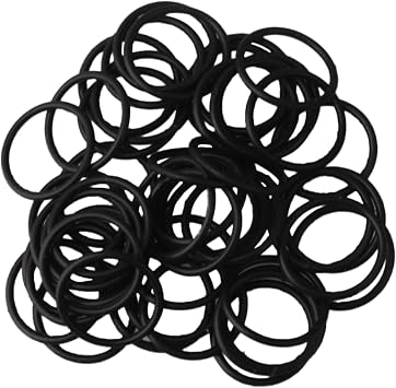 Lovermusic Black Dia 12mm Trumpet Cornet Tuning Slide Rubber O Ring Bumper Stopper Pack of 50